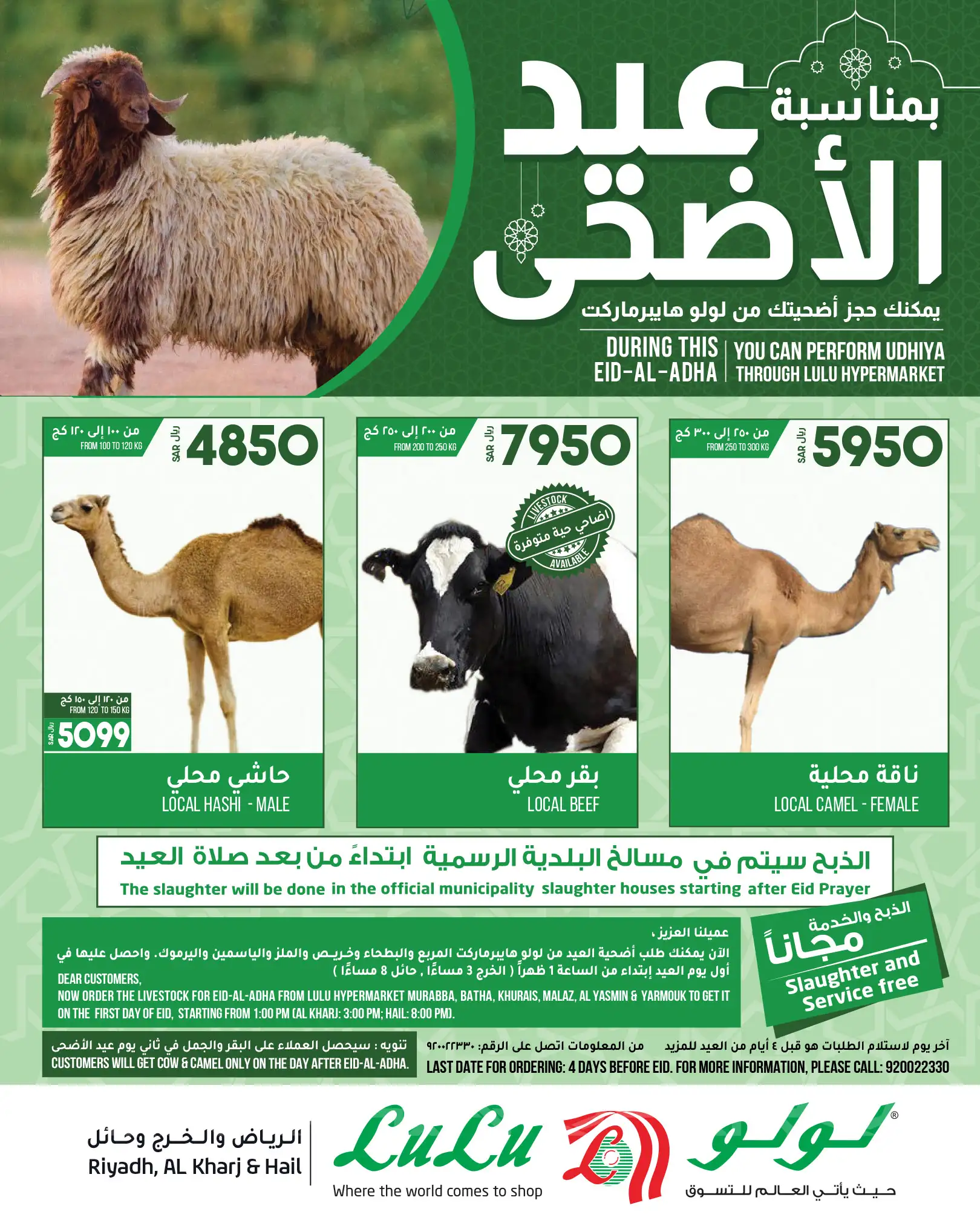 EPGg5g - عروض الذبائح لعيد الاضحي في السعودية