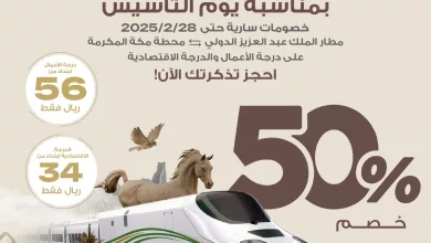 154766 file عرض قطار الحرمين السريع - خصومات تصل إلى 50% على التذاكر حتى 28 فبراير 2025